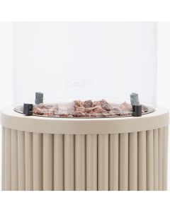 Cosipillar Tube High Gas Fire Pit Sandy Beige