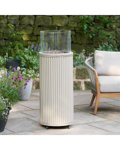 Cosipillar Tube High Gas Fire Pit Sandy Beige