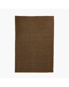 Indoor Outdoor Natural and Slate Grey Design Rug