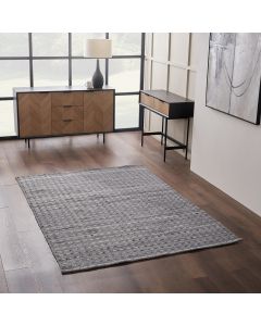 Outdoor Grey Double Stitch Design Rug