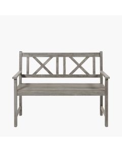 Cambridge Antique Grey 2 Seat Bench