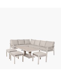 Aruba Corner Lounge Set with Adjustable Table