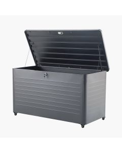 Rhode Island Large Steel Storage Box in Anthracite