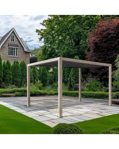 Pavillo Teak 3.5m x 3.5m Pergola, Pavillo LED. Installation Included