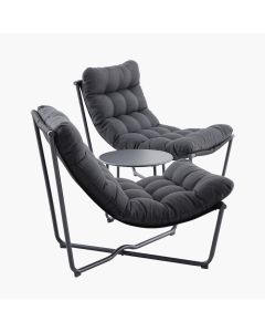 Clermont 2 Seat Lounging Set Anthracite