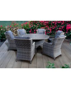 Vienna 6 Seat Reclining Dining Set