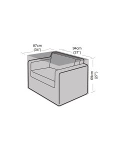Small Lounge Armchair Weather Cover 94x87x69cm 
