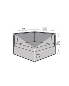 Large Corner Unit Weather Cover 94x94x69cm 