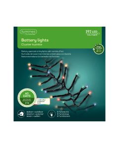 192  LED Outdoor Cluster Lights Multi Colour with 8 Functions