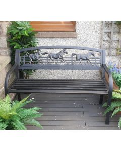 Galloping Horses Bench