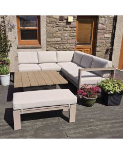 Maycan Corner Lounge Set with Adjustable Table