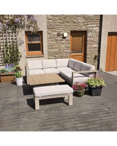 Maycan Corner Lounge Set with Adjustable Table
