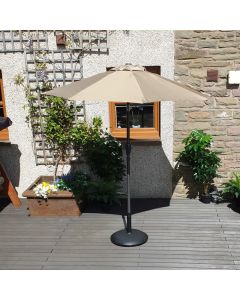 Elite 210cm Crank & Tilt Parasol - Taupe