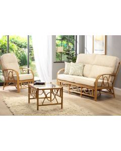 Bali 3 Seat Sofa - Light Oak