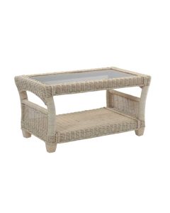 Corsica Coffee table with glass 
