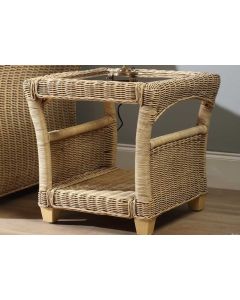 Corsica Lamp table with glass 