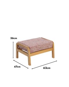 Dubai Footstool Light Oak