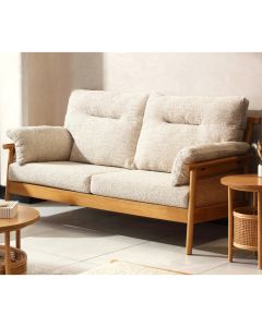 Mindi 3 Seat Sofa Light Oak