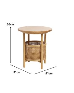 Mindi Lamp Table Light Oak