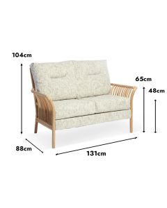 Solo 2 Seat Sofa Natural