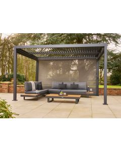 Nexus Pergola  300x300cm with LEDs and 3 Screens