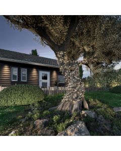 1000 LED Outdoor Compact Solar Lights Warm White with 8 Functions