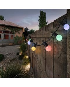 20 LED Outdoor Solar Twinkle Party Lights Multi Colour with 8 Functions