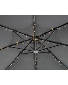 Solar Powered Parasol Lights - Warm White