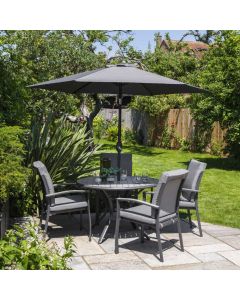 Turin 4 Seat Dining Set
