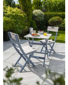 Galaxy Bistro 2 Seat Set (Galaxy 60x60cm Folding Table, 2 Galaxy Folding Chairs)
