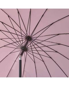 Royce Geisha 270cm Round Crank & Tilt Parasol. Pink Canopy. Night Cover Included.