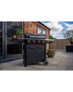 Atlas 4 Burner Gas BBQ with Side Burner and Accessory Bundle