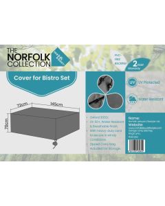 Small 2 Seat Set Weather Cover - L145cm x W72cm x H70cm