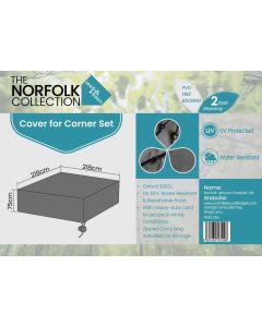 Mini Corner Lounge Set Weather Cover - L215cm x W215cm x H75cm
