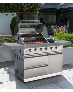 Absolute 4 Burner Gas BBQ with Side Burner