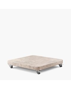 Venezia Sandstone Granite 120KG Rounded Edge Wheeled Parasol Base