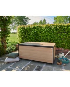 Royce Large Wood Look  Aluminium Storage Box