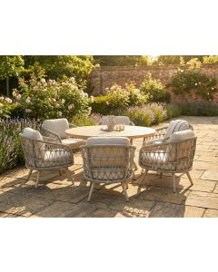 Salora Low 6 Seat Dining Set