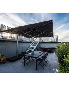 Scolaro Astro Assisted Lift Cantilever Parasol - 8 Colours - Titanium Colour Frame