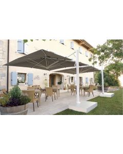 Scolaro Astro Assisted Lift Cantilever Parasol - 8 Colours - Star White Frame