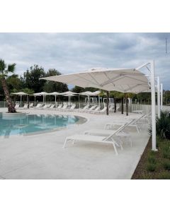 Scolaro Astro Assisted Lift Cantilever Parasol - 8 Colours - Star White Frame