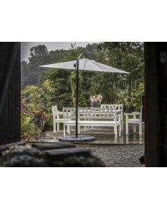 Lacko 3 Seat White Bench