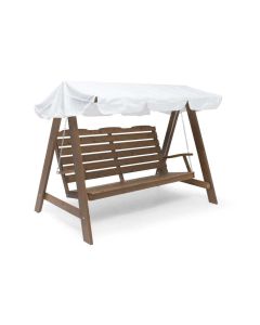 Dalom 3 Seat Swing with Standard Black Cushions