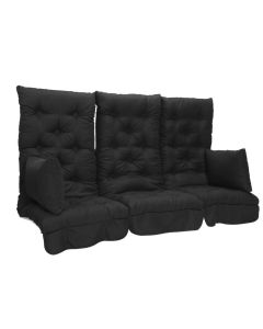 Dalom 3 Seat Swing with Standard Black Cushions