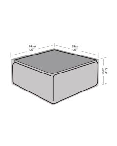 Small Coffee Table Weather Cover 74x74x28cm 