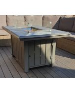 Alabama Rectangular Gas Fire Pit Table