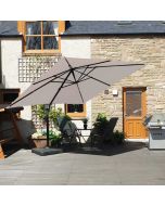 Barbados Cantilever Parasol 300cmx300cm Square - Lunar Grey