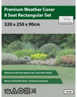 Aestas Premium 8 Seat Rectangular Set Weather Cover 