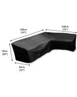 L Shaped Sofa Weather Cover 200x200x78cmH