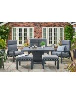 Titchwell Relax Reclining Lounge Set with Adjustable Height Table 